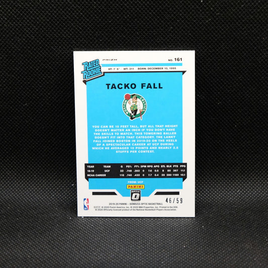 2019-20 Panini Donruss Optic Tacko Fall Rated Rookie Blue Prizm /59