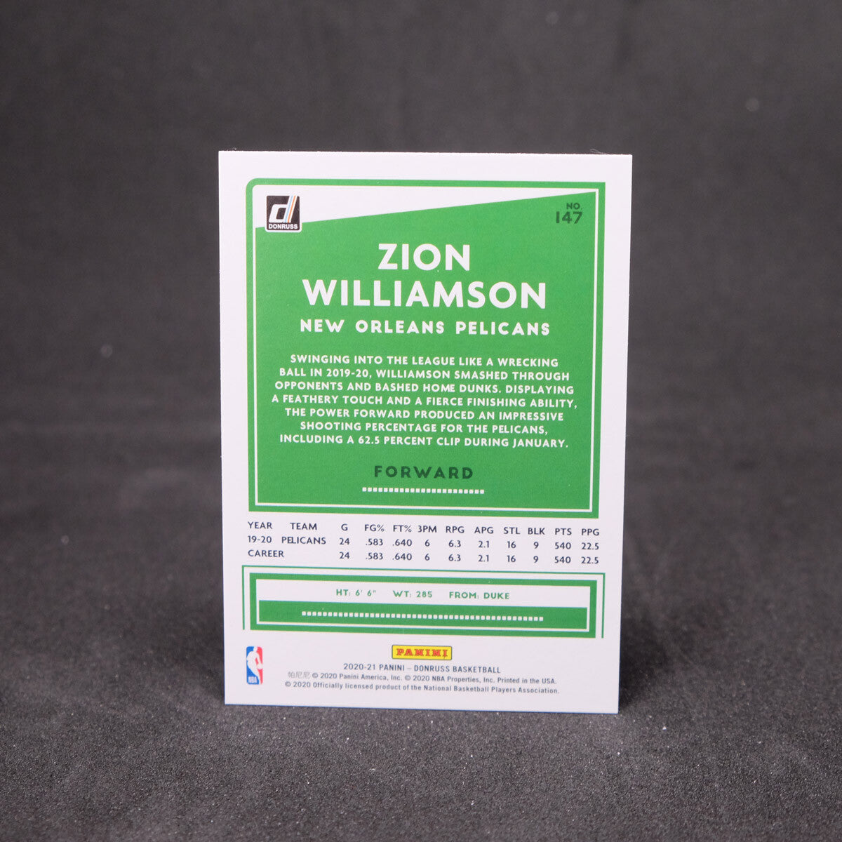 Zion Williamson 2020-21 Donruss #147