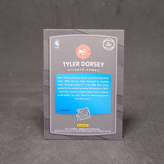 2017-18 Panini Donruss Optic Silver Fast Break Prizm Rated Rookie Tyler Dorsey