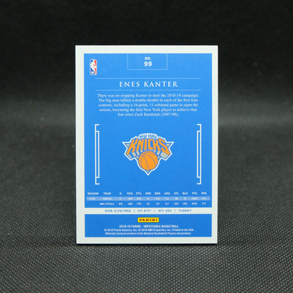 2018-19 Enes Kanter Impeccable Silver 39/49