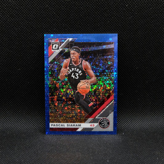 2019-20 Panini Donruss Optic Pascal Siakam #19 Fast Break Blue Prizm 29/50