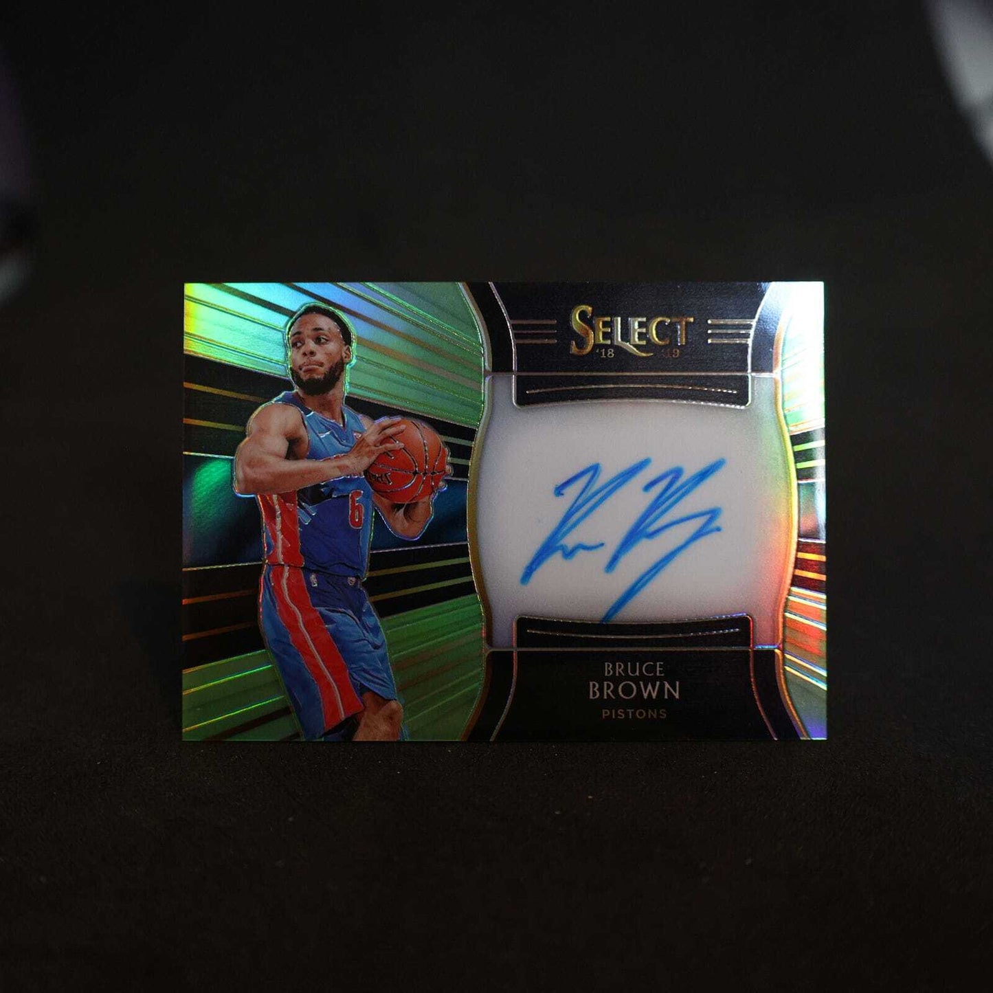 2018-19 Bruce Brown Select Rookie Signatures Neon Green /99