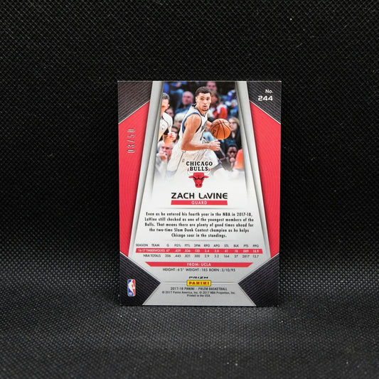 2017-18 Panini Prizm Zach LaVine Pink Fast Break Prizm /50