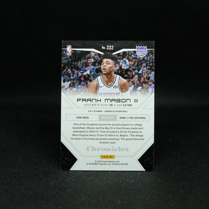 2017-18 Frank Mason /149 Rookie Card Lot - 2 Cards
