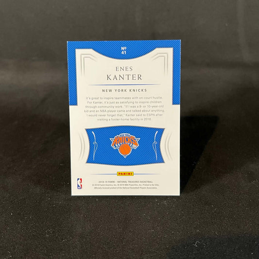 2018-19 Enes Kanter Panini National Treasures /99