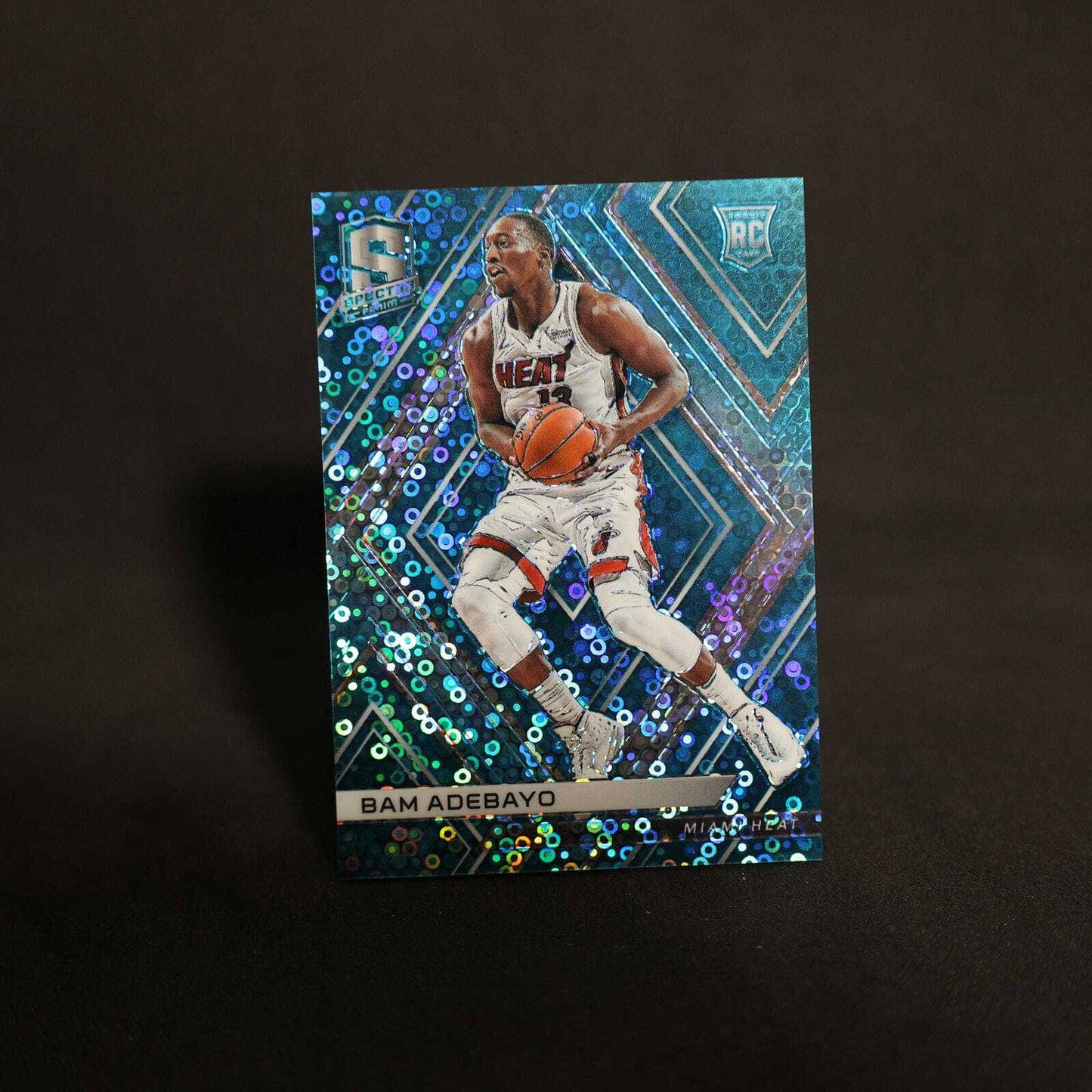 2017-18 Panini Spectra Bam Adebayo #76 Blue Disco Rookie Card /99