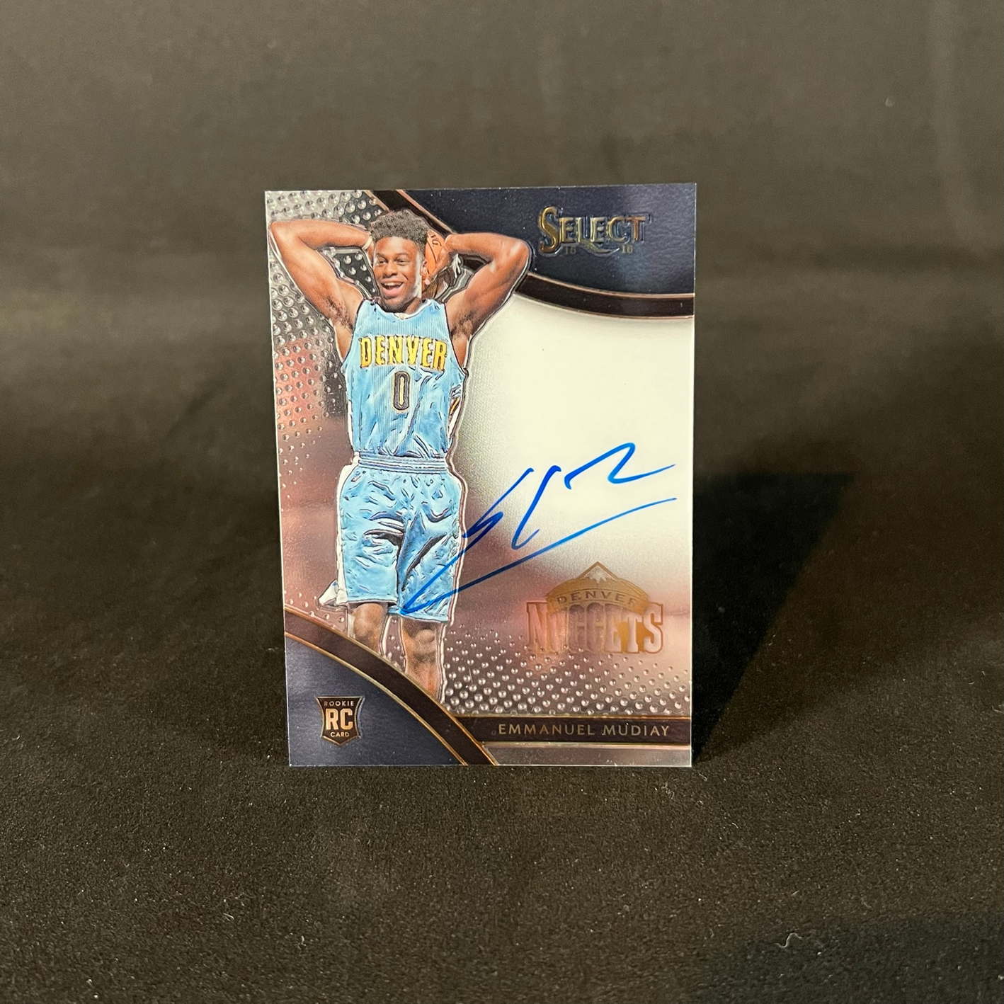 2015-16 Emmanuel Mudiay Panini Select Rookie Signatures RC /199