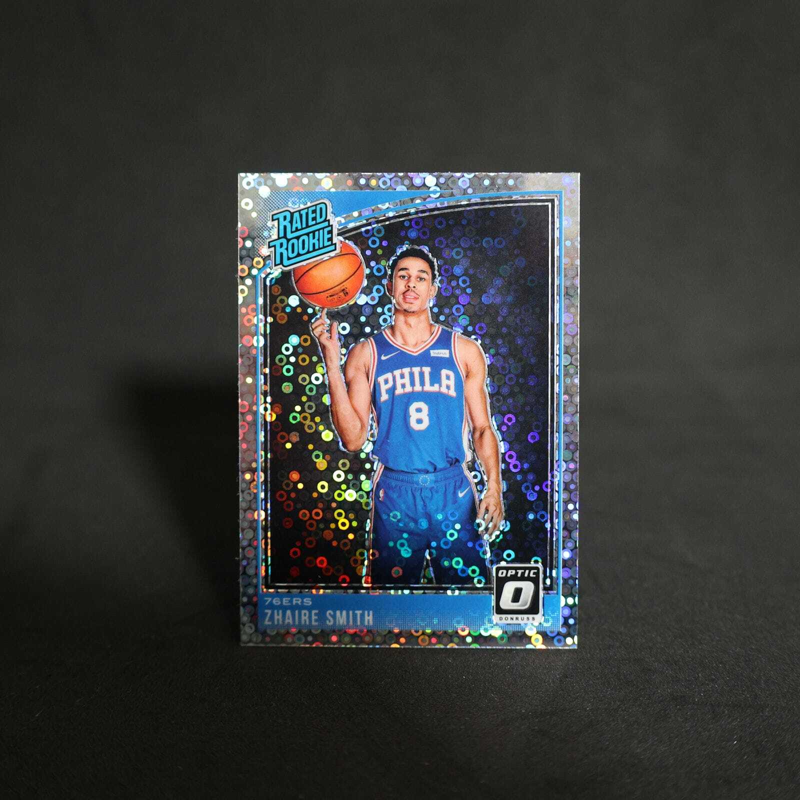 2018-19 Zhaire Smith Donruss Optic - #154 Fast Break Silver Prizm Rookie Card