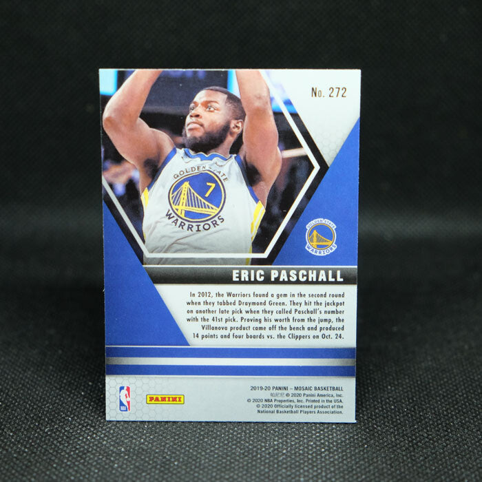 2019-20 Mosaic Eric Paschall NBA Debut Rookie Card