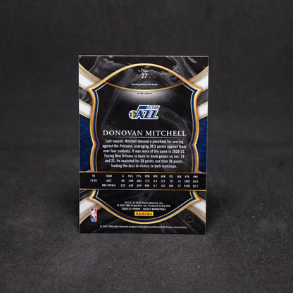 2020-21 Select Donovan Mitchell Green Purple Prizm Concourse