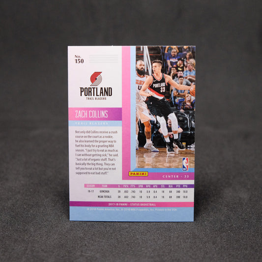 2017-18 Zach Collins Revolution Rookie Card