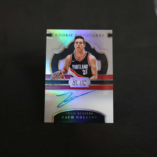 2017-18 Zach Collins Select Silver Prizm Rookie Signatures /199