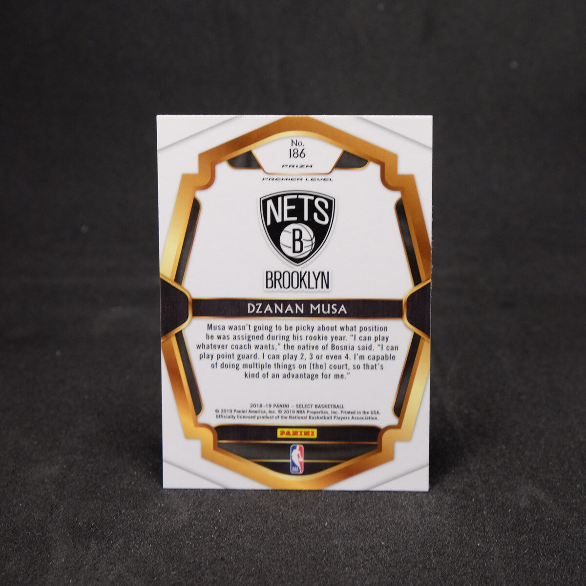 2018-19 Dzanan Musa Select Premier Level Tri Colour Rookie Card