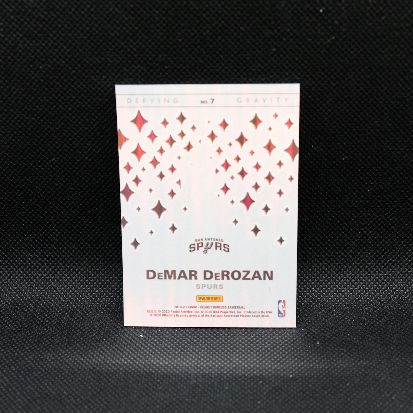 2019-20 Panini Donruss Clearly DeMar DeRozan Defying Gravity Green 25/25