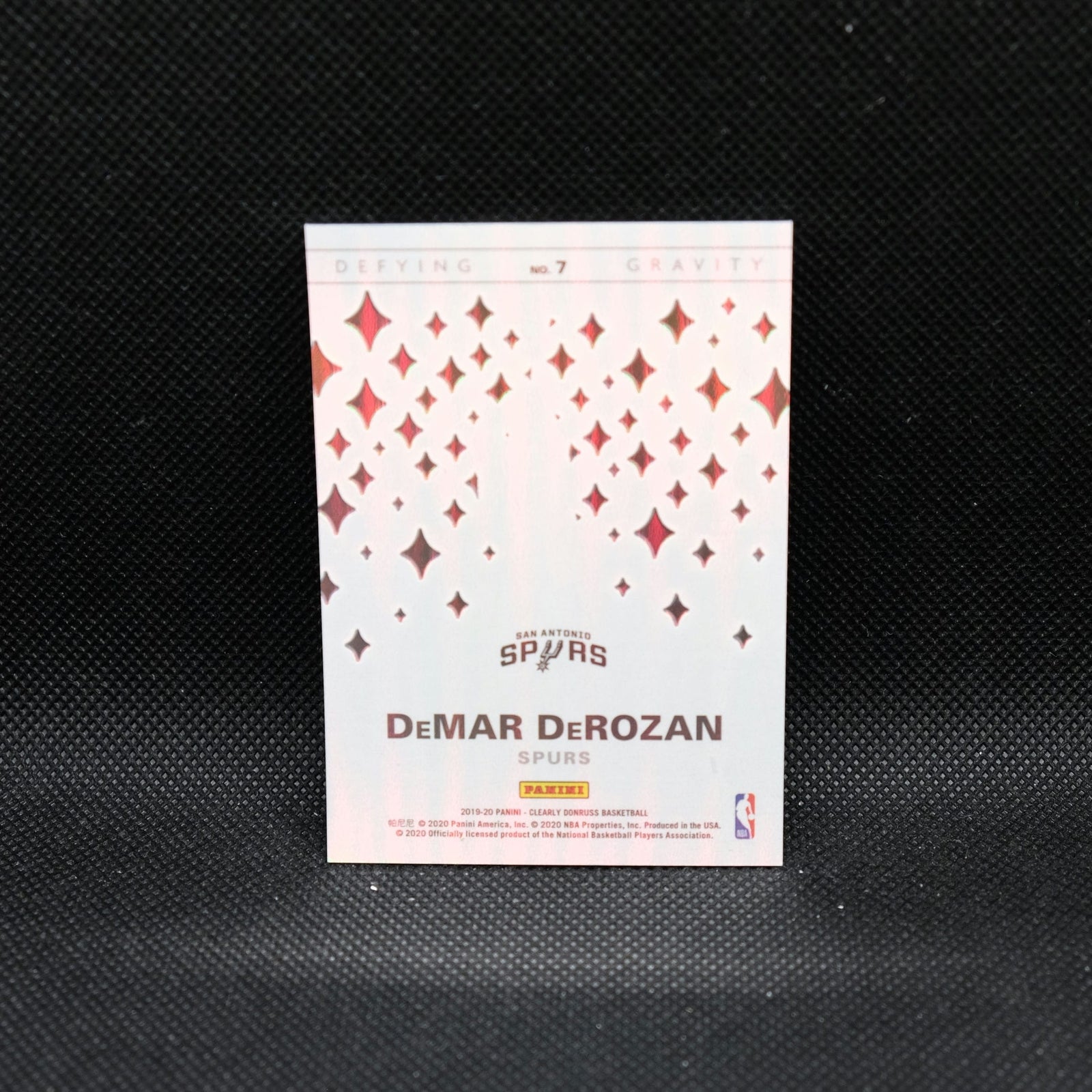 2019-20 Panini Donruss Clearly DeMar DeRozan Defying Gravity Green 25/25