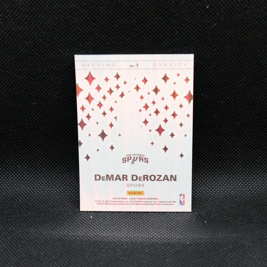 2019-20 Panini Donruss Clearly DeMar DeRozan Defying Gravity Green 25/25