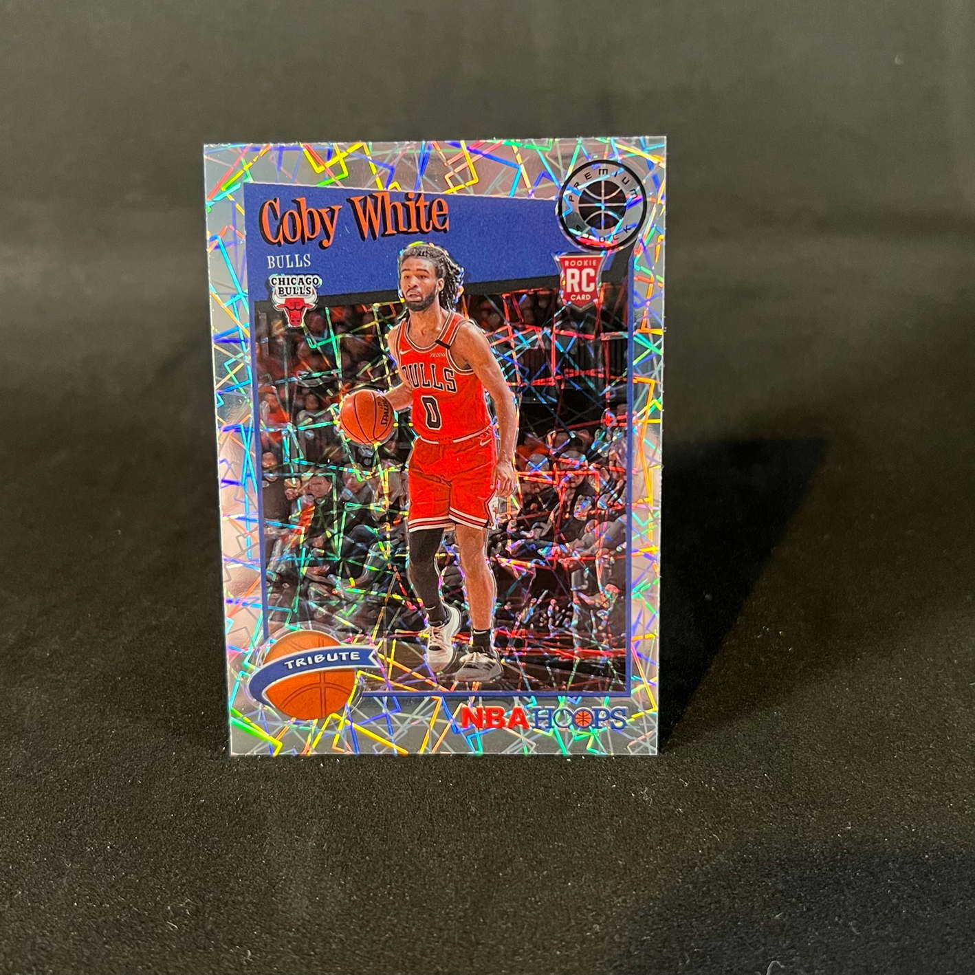 2019-20 Coby White Panini Hoops Premium #295 Tribute Prizm Rookie Card