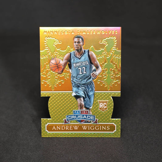 2014-15 Andrew Wiggins Panini Excalibur Crusade Orange Die-Cuts #161 /60 RC