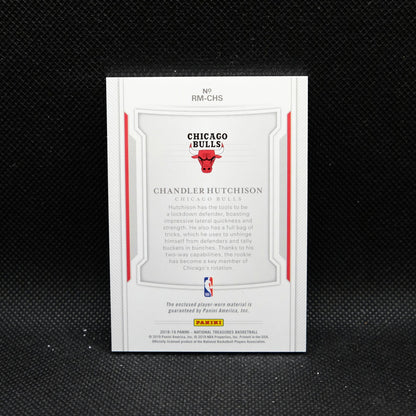 2018-19 National Treasures Chandler Hutchison Rookie Materials RC /25