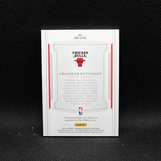 2018-19 National Treasures Chandler Hutchison Rookie Materials RC /25