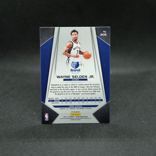 2017-18 Wayne Selden Jr Prizm NBA Silver Prizm Rookie Card