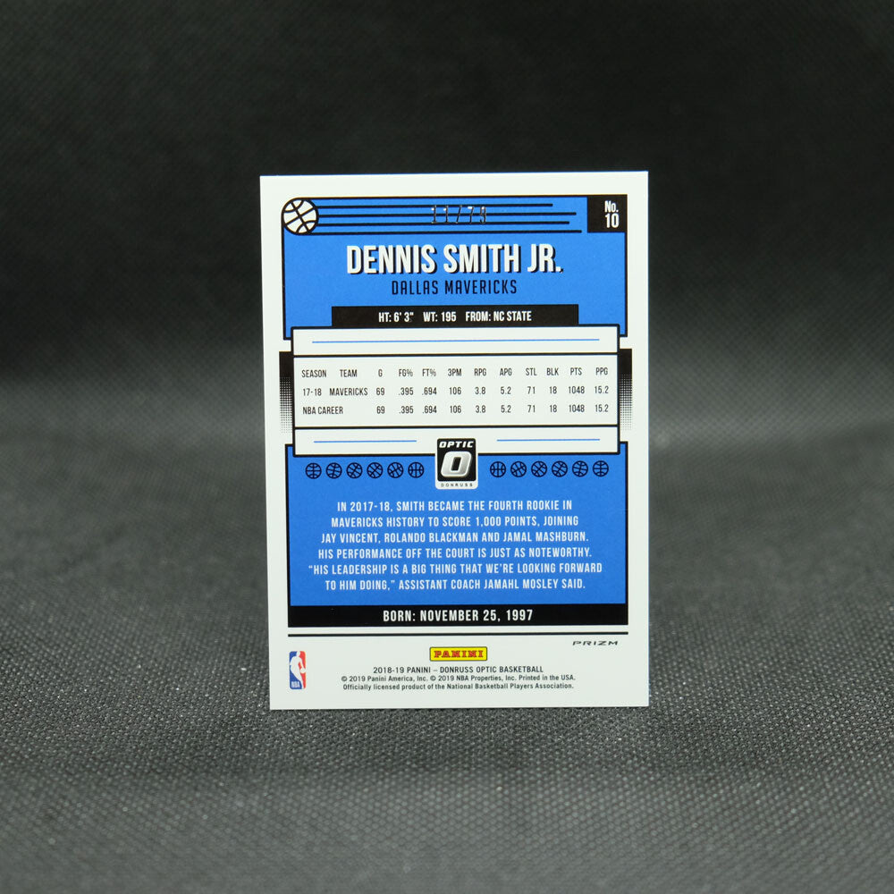 2018-19 Donruss Optic Dennis Smith Jr Pink Velocity /79