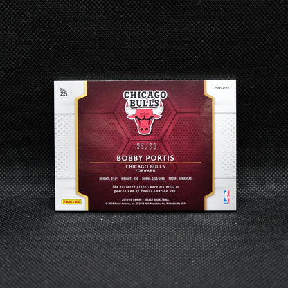 2015-16 Panini Select Bobby Portis #25 Orange Rookie Player Worn Patch /60