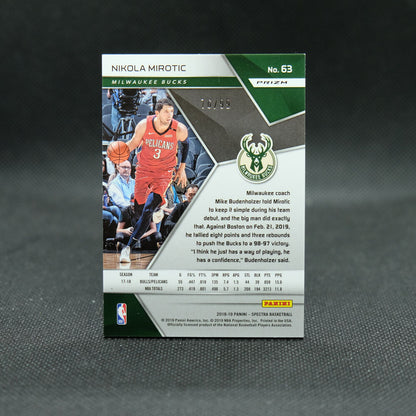 2018-19 Nikola Mirotic Spectra Red Sparkle /99