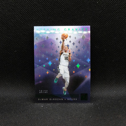 2019-20 Panini Donruss Clearly DeMar DeRozan Defying Gravity Green 25/25