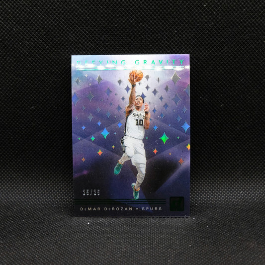2019-20 Panini Donruss Clearly DeMar DeRozan Defying Gravity Green 25/25