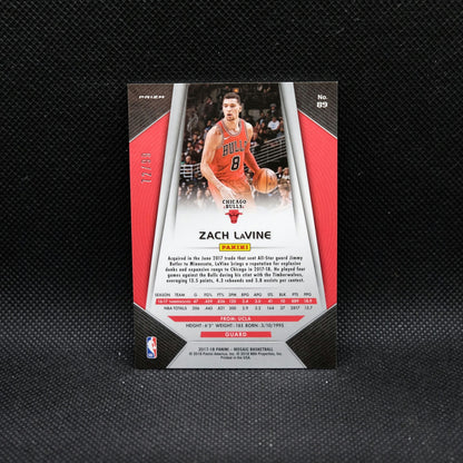 2017-18 Panini Prizm Mosaic Zach LaVine #89 Purple Mosaic Prizm /99