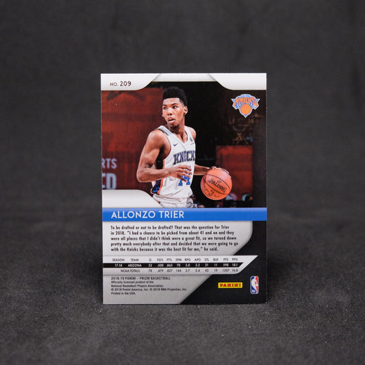 2018-19 Allonzo Trier Prizm - #209 Rookie Card