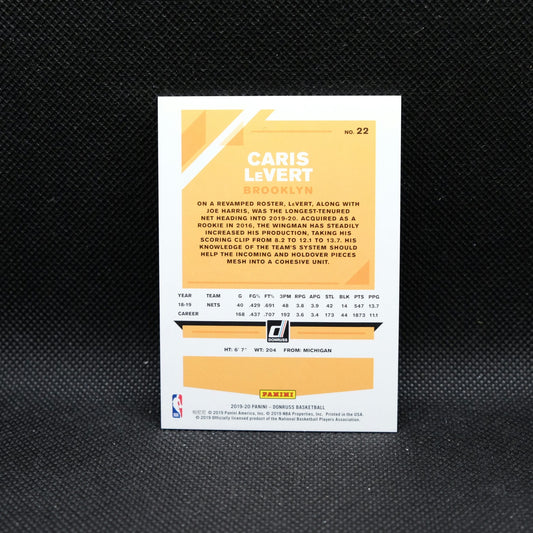 2019-20 Panini Donruss Caris LeVert #22 Pink Laser /50
