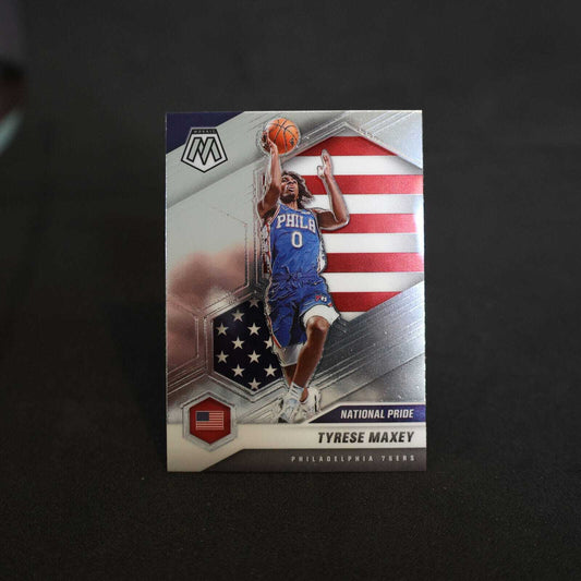 2020-21 Tyrese Maxey Mosaic #259 National Pride Rookie Card