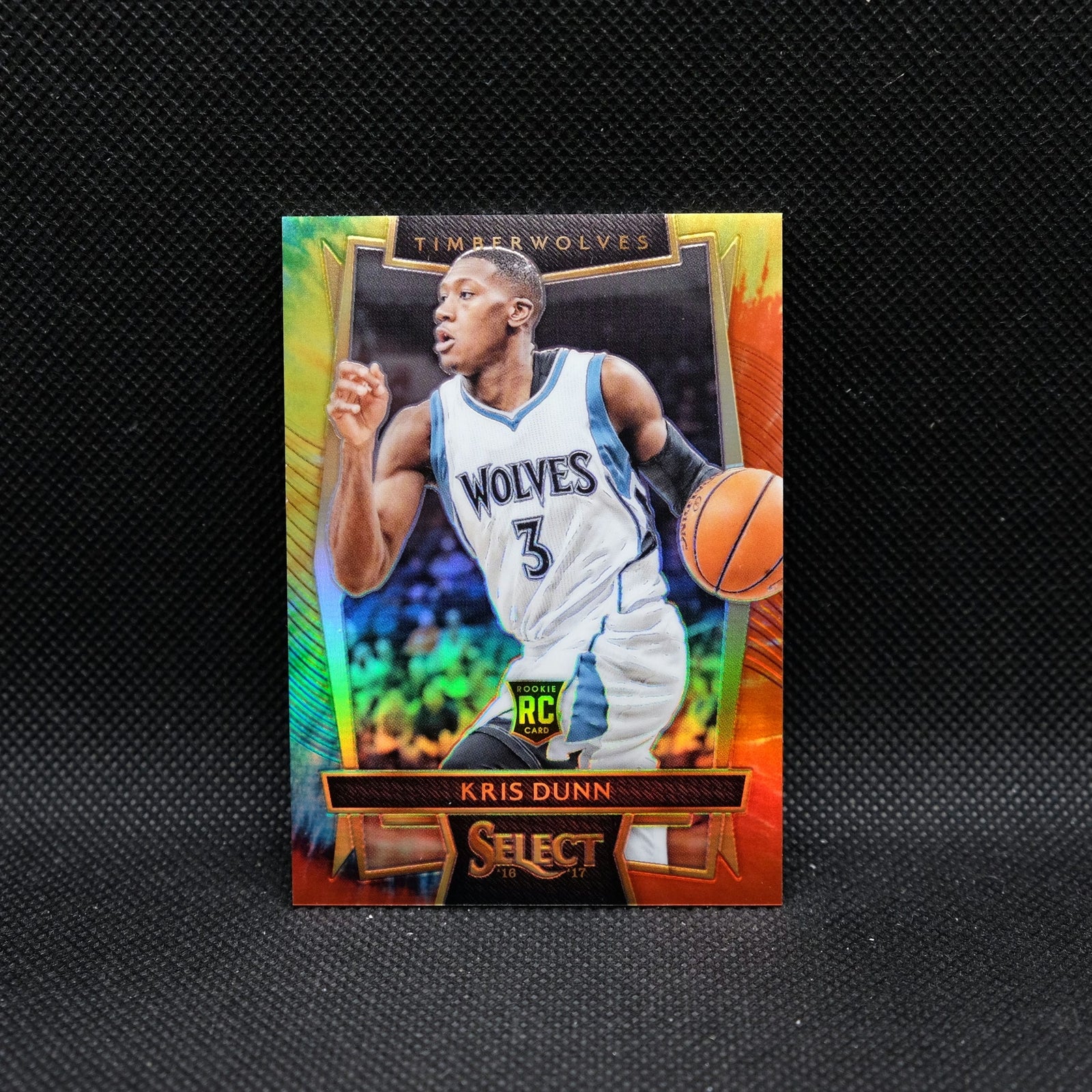 2016-17 Panini Select Kris Dunn #25 Tie Dye Prizm /25 Rookie Card