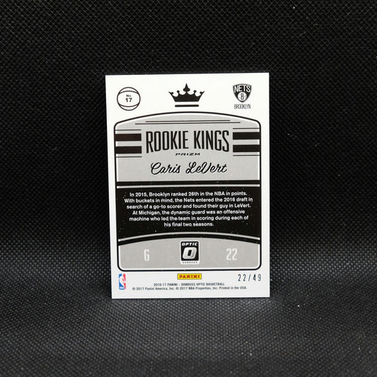 2016-17 Panini Donruss Optic Caris LeVert Rookie Kings Blue Prizm /49 Rookie ...