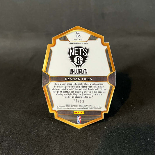 2018-19 Dzanan Musa Panini Select Purple Prizm Die Cut Rookie /99