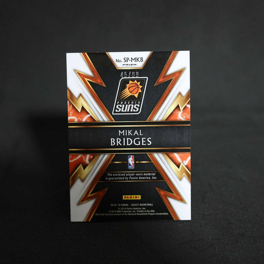 2018-19 Mikal Bridges Select - Select Sparks Rookie Patch Purple Prizm /99 SP...