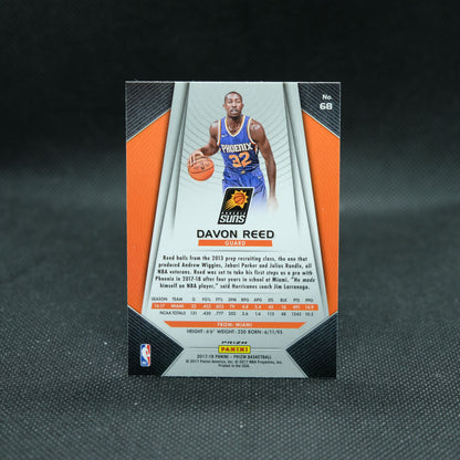 2017-18 Davon Reed Silver Prizm Rookie Card