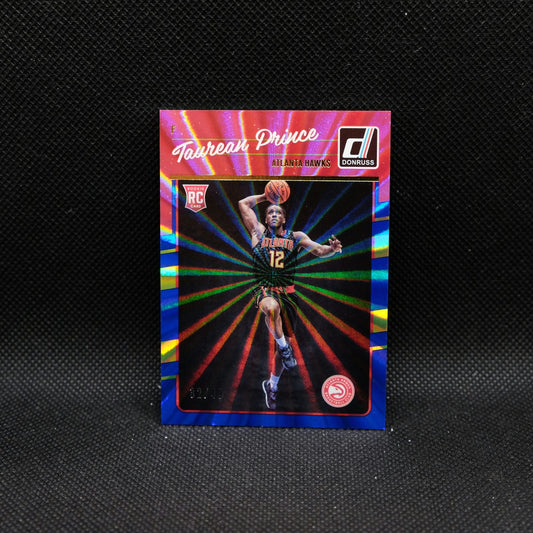2016-17 Panini Donruss Taurean Prince #162 Blue Laser Rookie Card