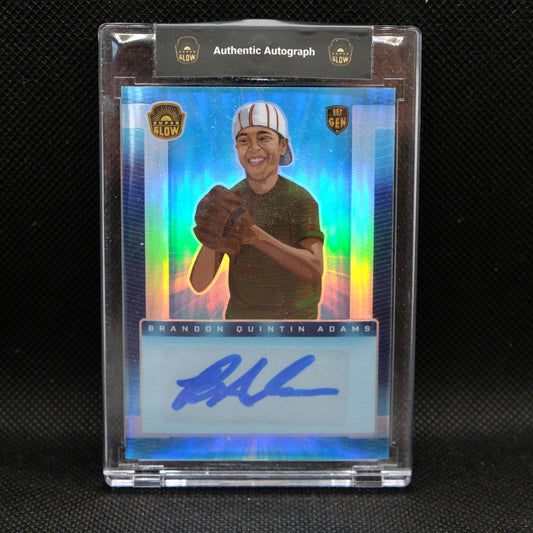 2021 Superglow 1st Edition Brandon Quintin Adams Blue Autograph /150