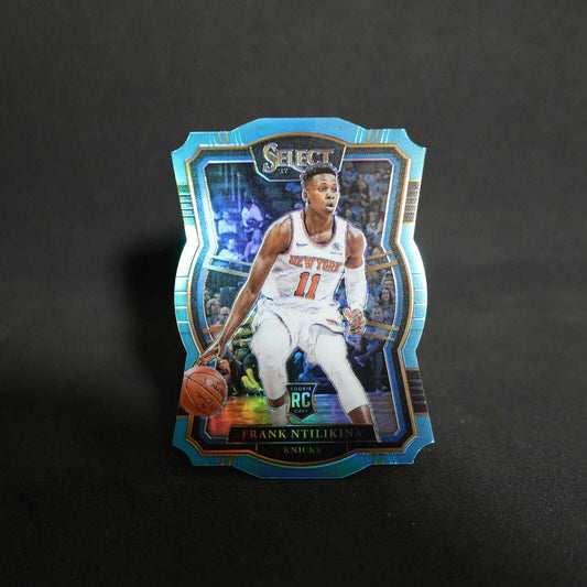 2017-18 Panini Select Frank Ntilikina Premier Level #185 Light Blue Prizm Die...