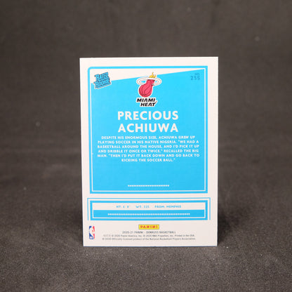 Precious Achiuwa 2020-21 Donruss Rated Rookie #235