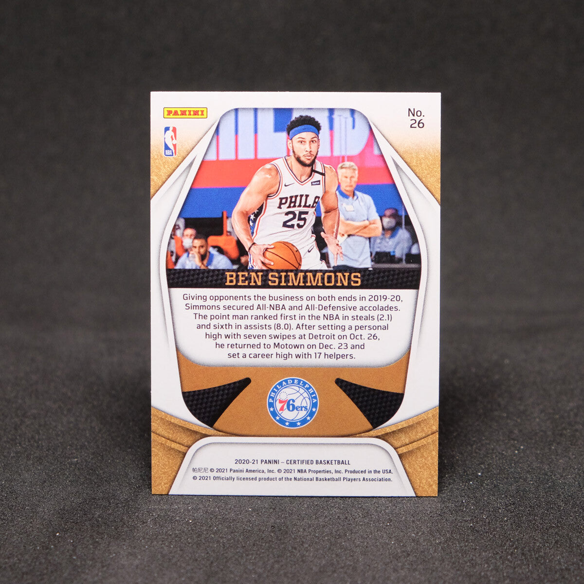 Ben Simmons 2020-21 Certified Gold Team