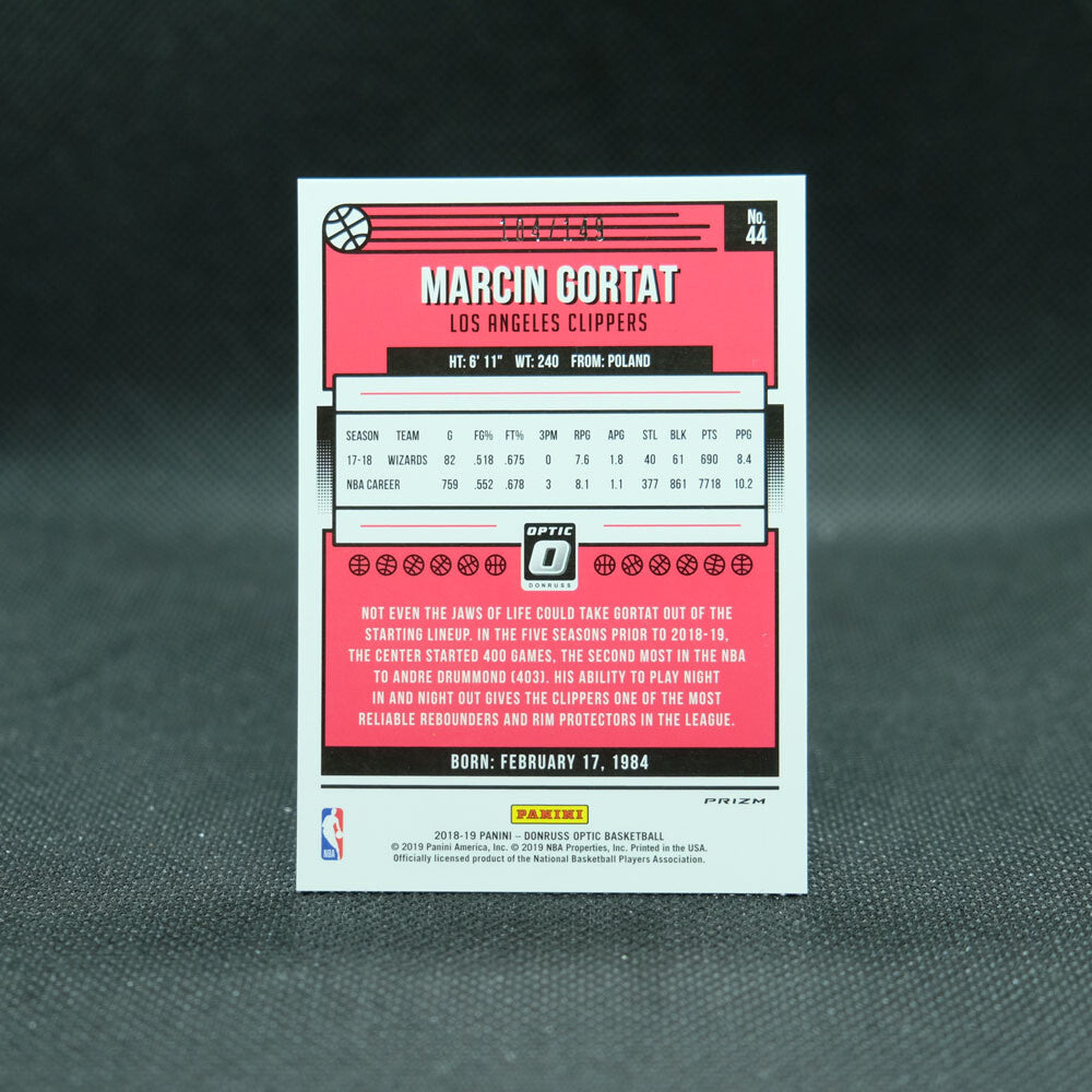 2018-19 Donruss Optic Marcin Gortat Lime Green /149