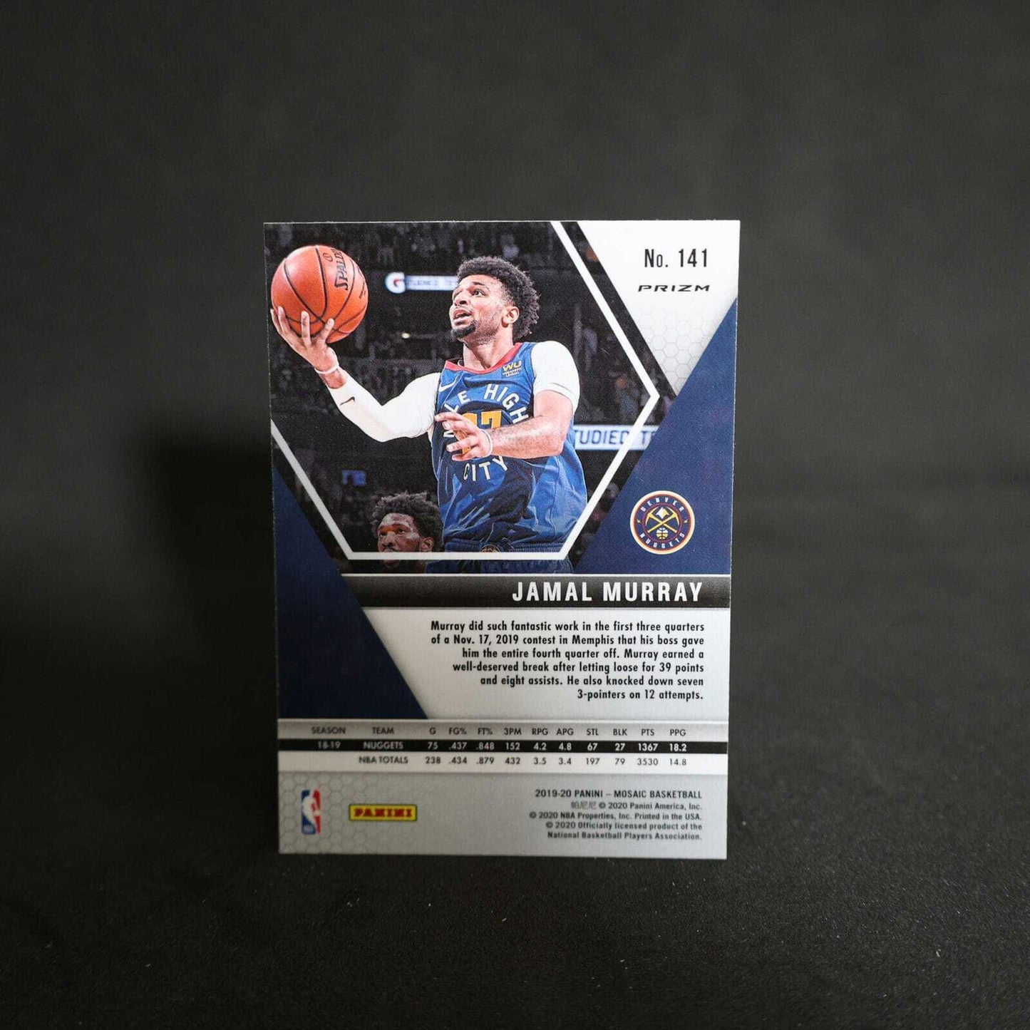 2019-20 Jamal Murray Mosaic Prizm 4 Card Lot