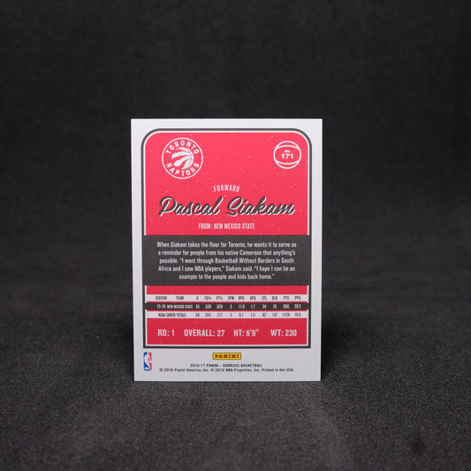 2016-17 Pascal Siakam Donruss Red Laser Rookie Card RC /99