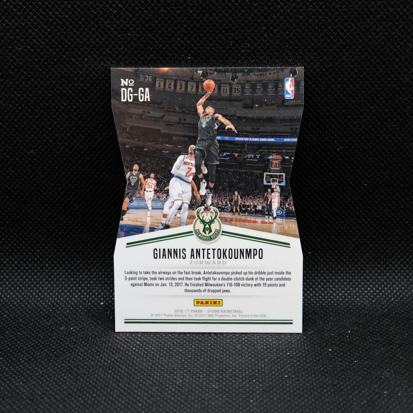 2016-17 Studio Giannis Antetokounmpo Defying Gravity DG-GA