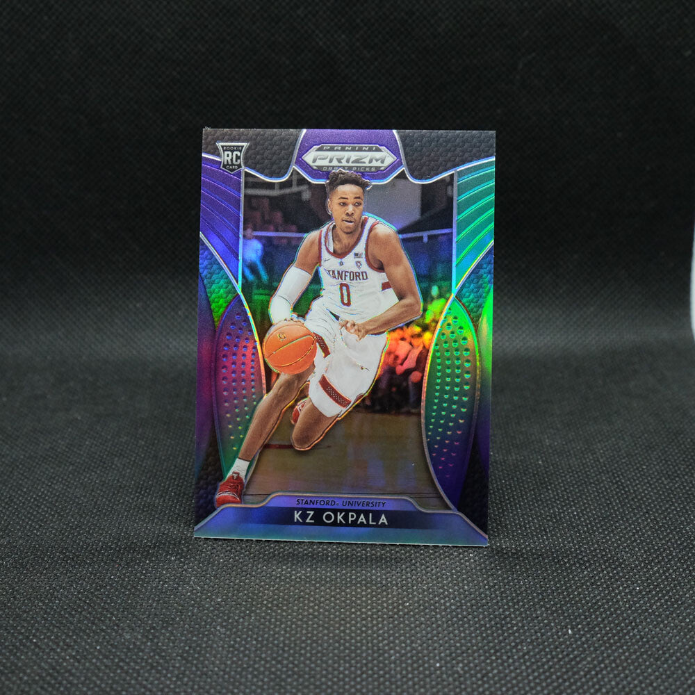 2019-20 KZ Okpala Prizm Draft Purple Green Prizm Rookie Card /199