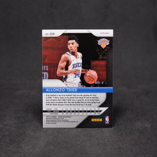 2018-19 Allonzo Trier Prizm - #209 Rookie Card Silver Prizm